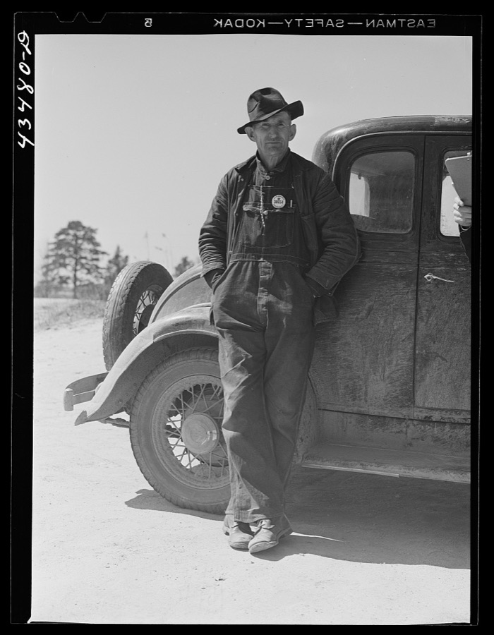 Farmer who had to move out of the Camp Croft area. He had a job at the camp. Whitestone, South Carolina