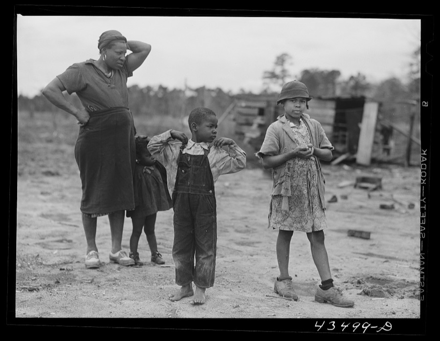 This family had moved out of the Santee-Cooper basin and were trying to get an addition built to their small "new" house. Near Bonneau, South Carolina