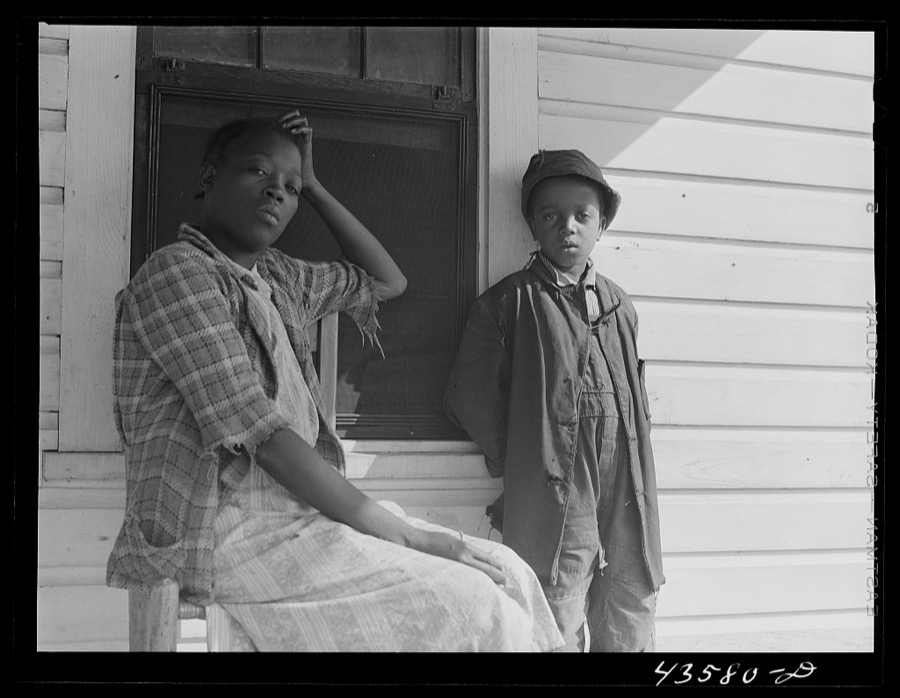 This family was relocated at FSA (Farm Security Administration) Orangeburg Farms when they had to move out of the Santee-Cooper basin. Orangeburg County, South Carolina