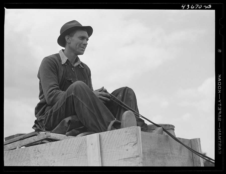 Tenant farmer who has to move out of the Camp Croft area. Near Pacolet, South Carolina