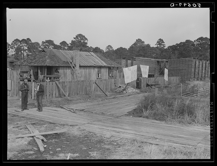 Negro's home in sawmill camp. Ashepoo, South Carolina