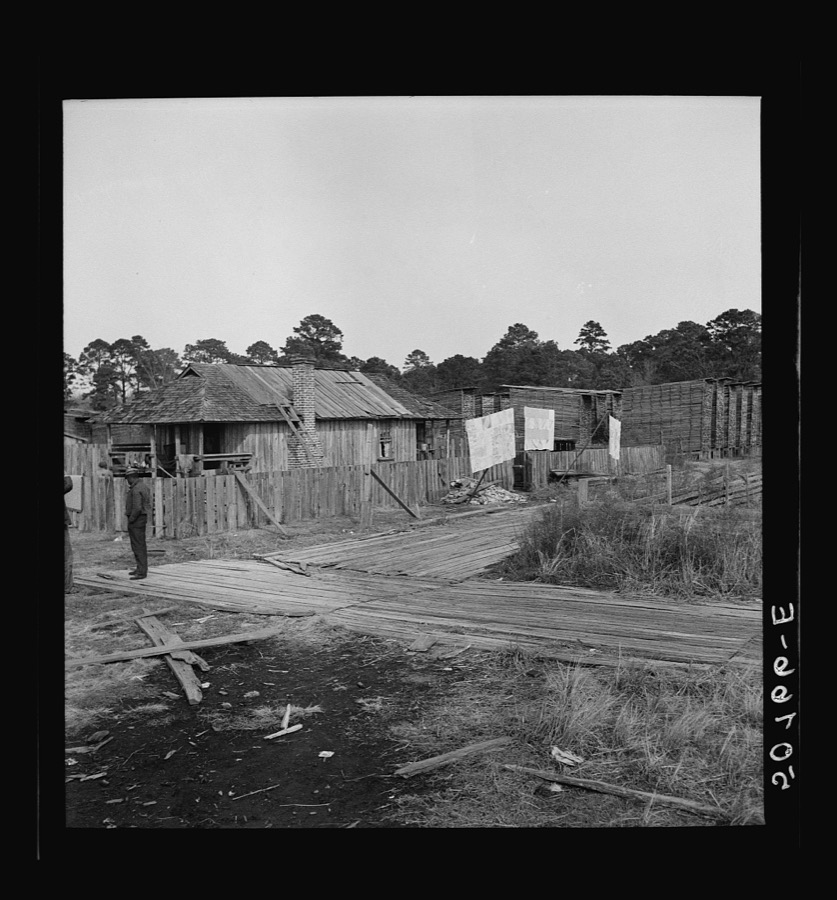 Negro's home in sawmill camp. Ashepoo, South Carolina