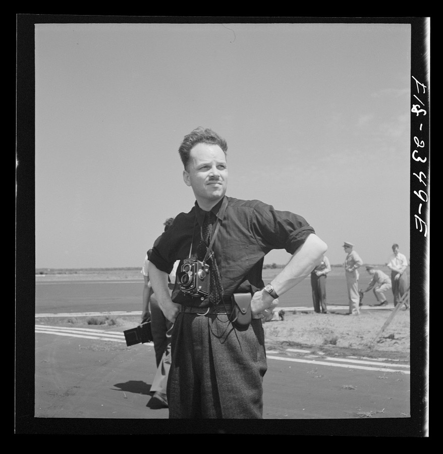 [Pat Terry, photographer at the US Marine glider detachment training camp, Parris Island, South Carolina, May 1942