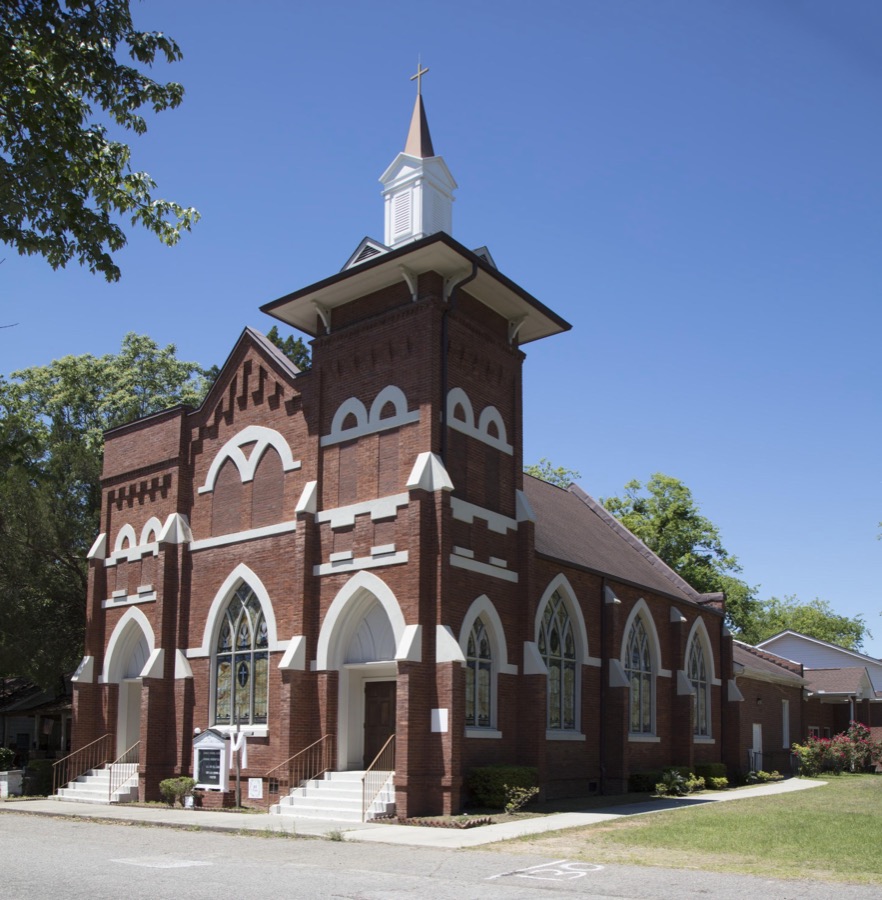 The Cumberland African Methodist Episcopal, or A.M.E., church, a church with a predominantly black congregation, in Aiken, South Carolina