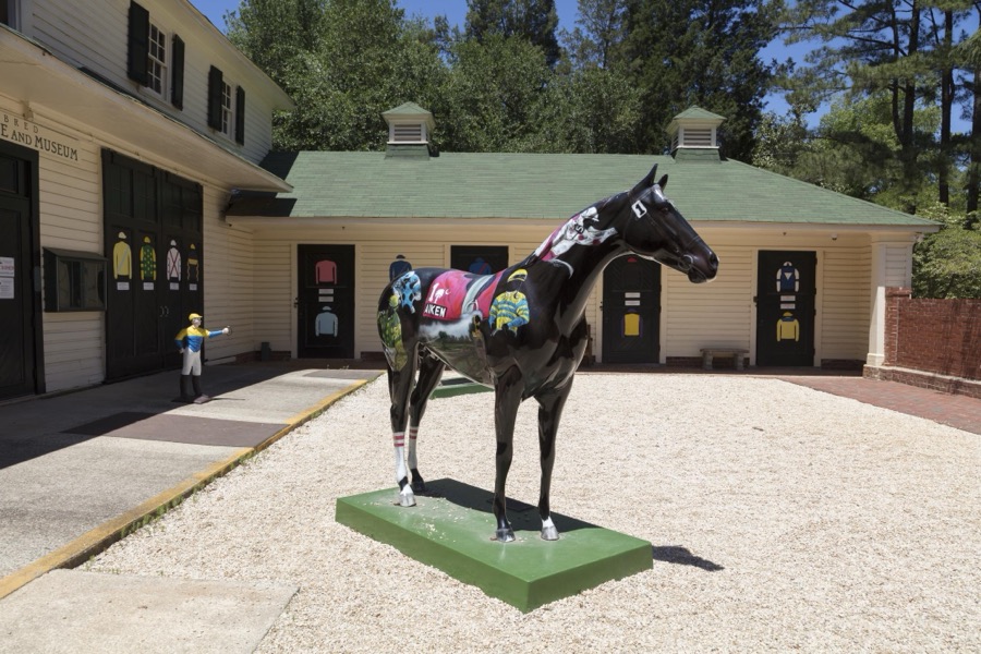 Display at the Aiken Thoroughbred Racing Hall of Fame and Museum, established in 1977 as a tribute to the famous flat racing and steeplechase Thoroughbred horses that trained in Aiken, South Carolina