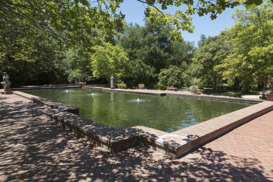 Pool at the Aiken Thoroughbred Racing Hall of Fame and Museum, established in 1977 as a tribute to the famous flat racing and steeplechase Thoroughbred horses that trained in Aiken, South Carolina