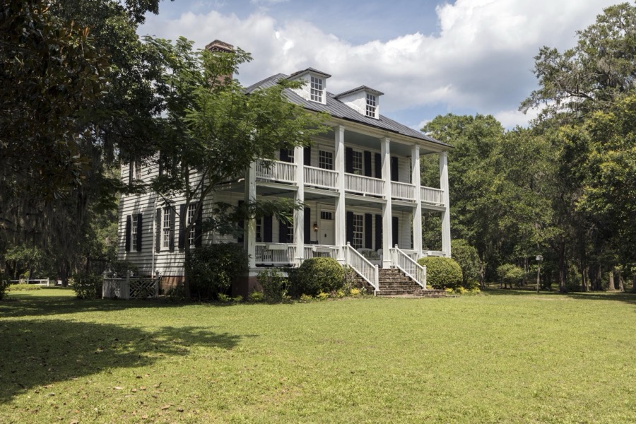 The great house at Hopsewee Plantation, near the settlement of North Santee, along the Santee River in Georgetown County, South Carolina