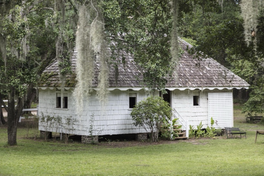 Slave quarters at Hopsewee Plantation, near the settlement of North Santee, along the Santee River in Georgetown County, South Carolina