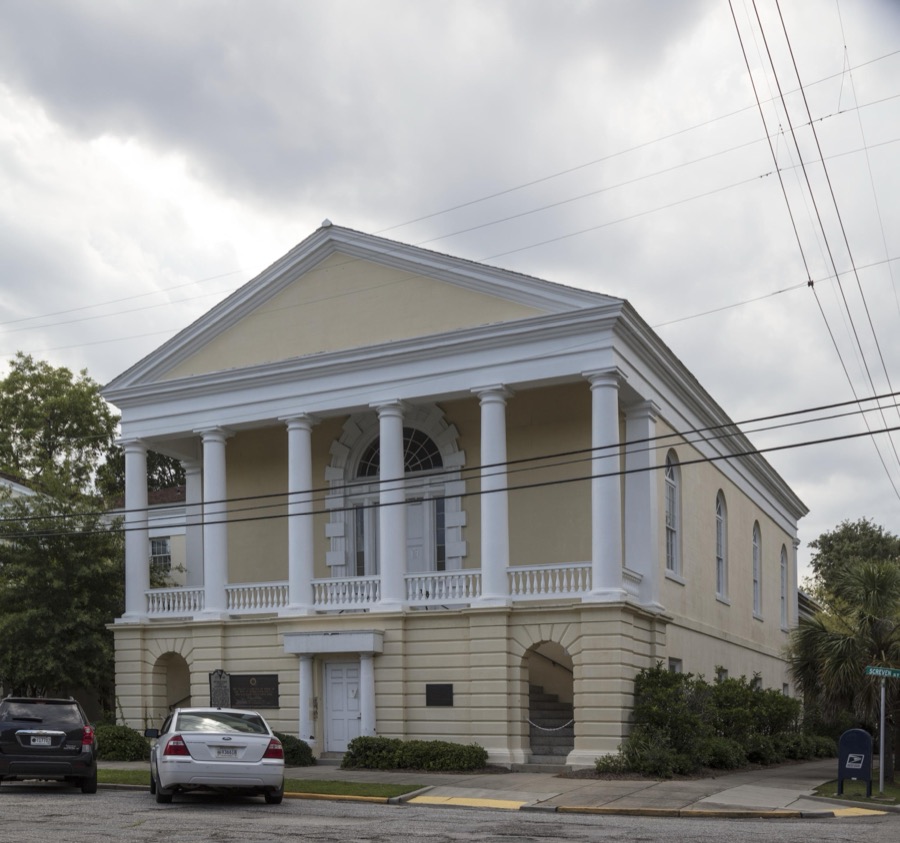 Renowned American architect Robert Mills, best known for designing the Washington Monument on the National Mall in Washington, D.C., designed this building, the Georgetown, South Carolina, County Courthouse in 1824
