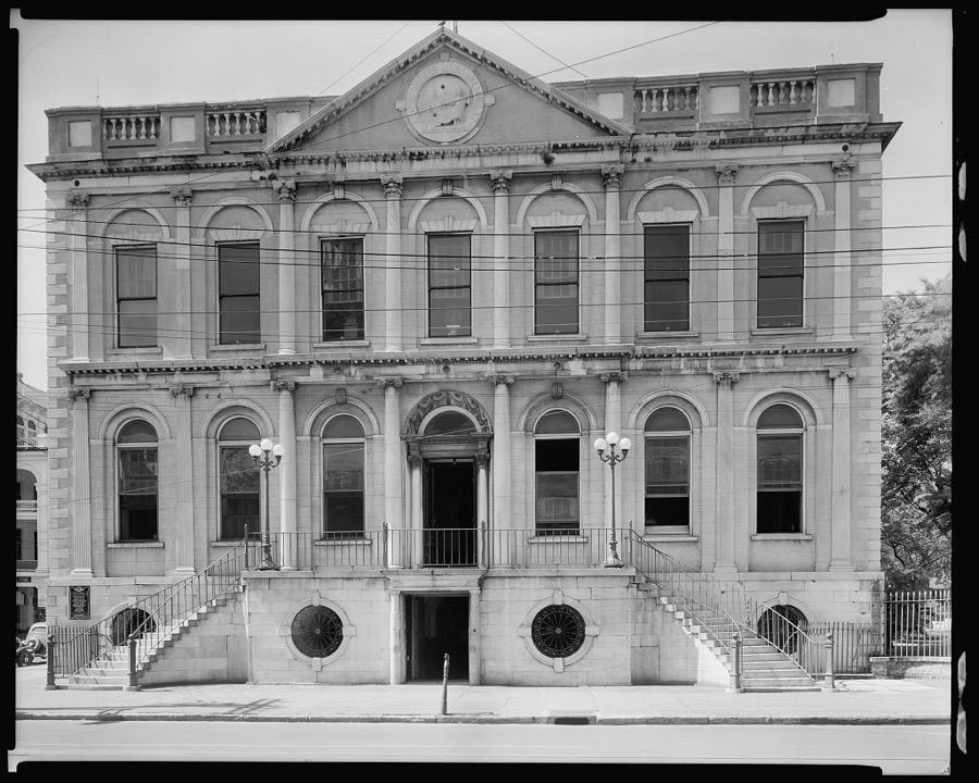 Bank of United States, Broad & Meeting Street, n.e. Corner, Charleston, Charleston County, South Carolina