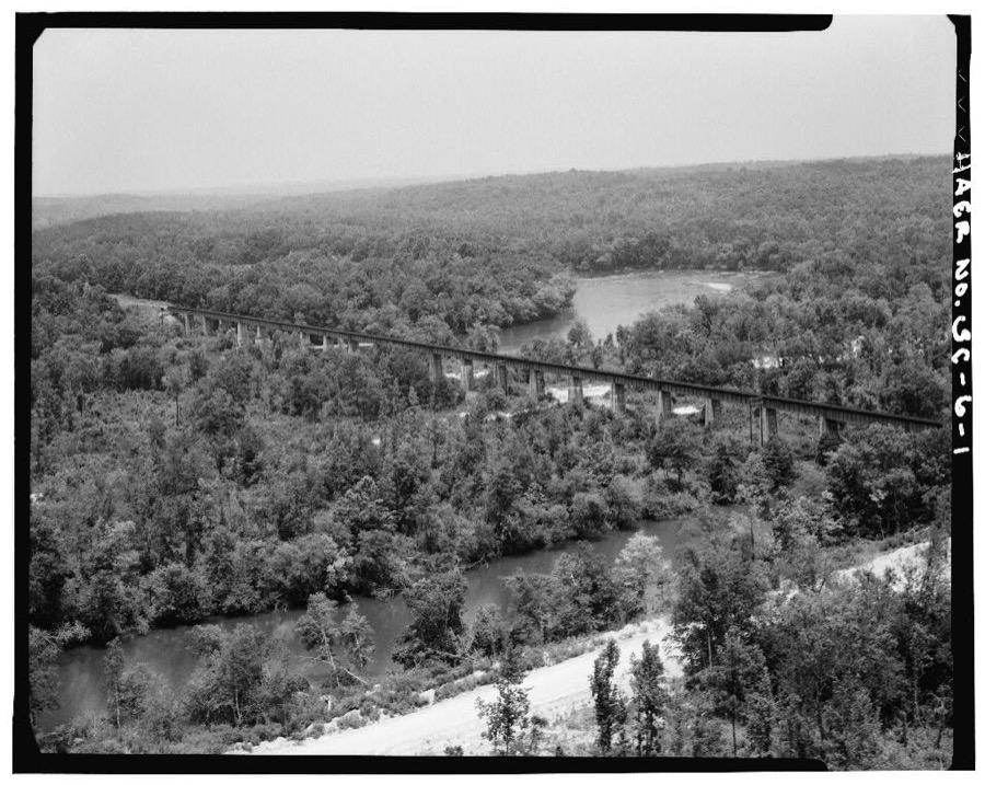 Seaboard Coast Line Railroad Bridge, Spanning Savannah River, Calhoun Falls, Abbeville County, SC