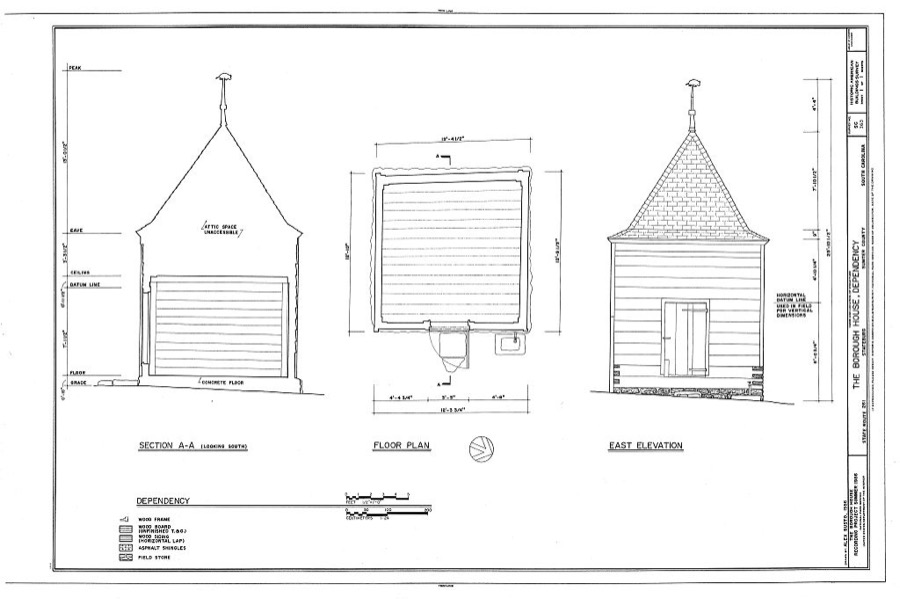 Borough House, Dependency, State Route 261 & Garners Ferry Road, Stateburg, Sumter County, SC