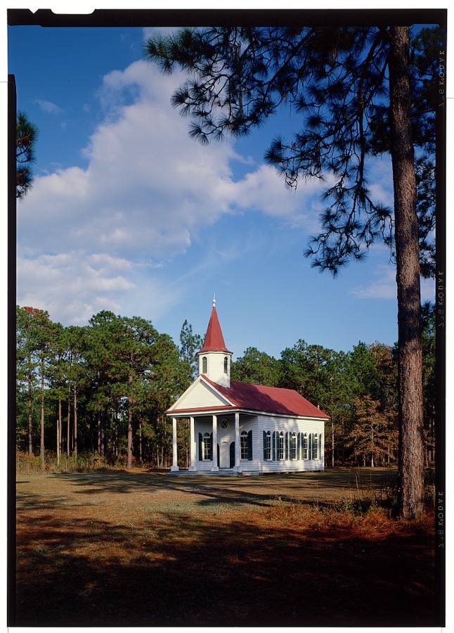 Stoney Creek Presbyterian Church, 1 block North of SC Route 17, McPhersonville, Hampton County, SC