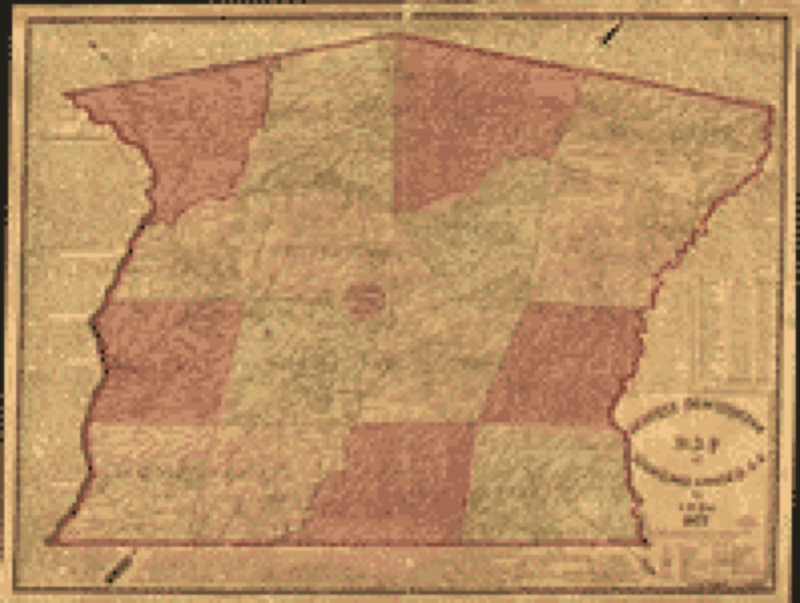 Land ownership map, 1877 - General descriptive map of Anderson County, S.C
