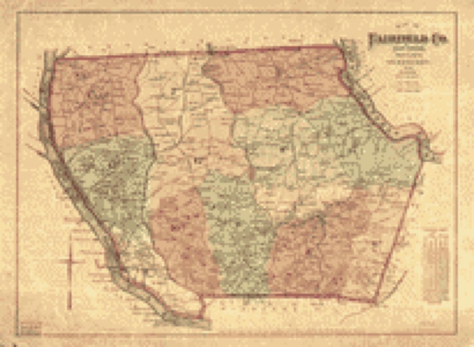 Land ownership map, 1876 - Map of Fairfield Co., South Carolina