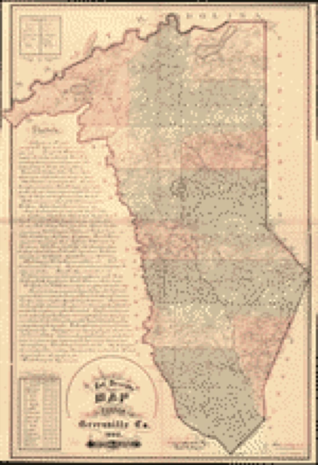 Land ownership map, 1882 - A full descriptive map and sketch of Greenville Co