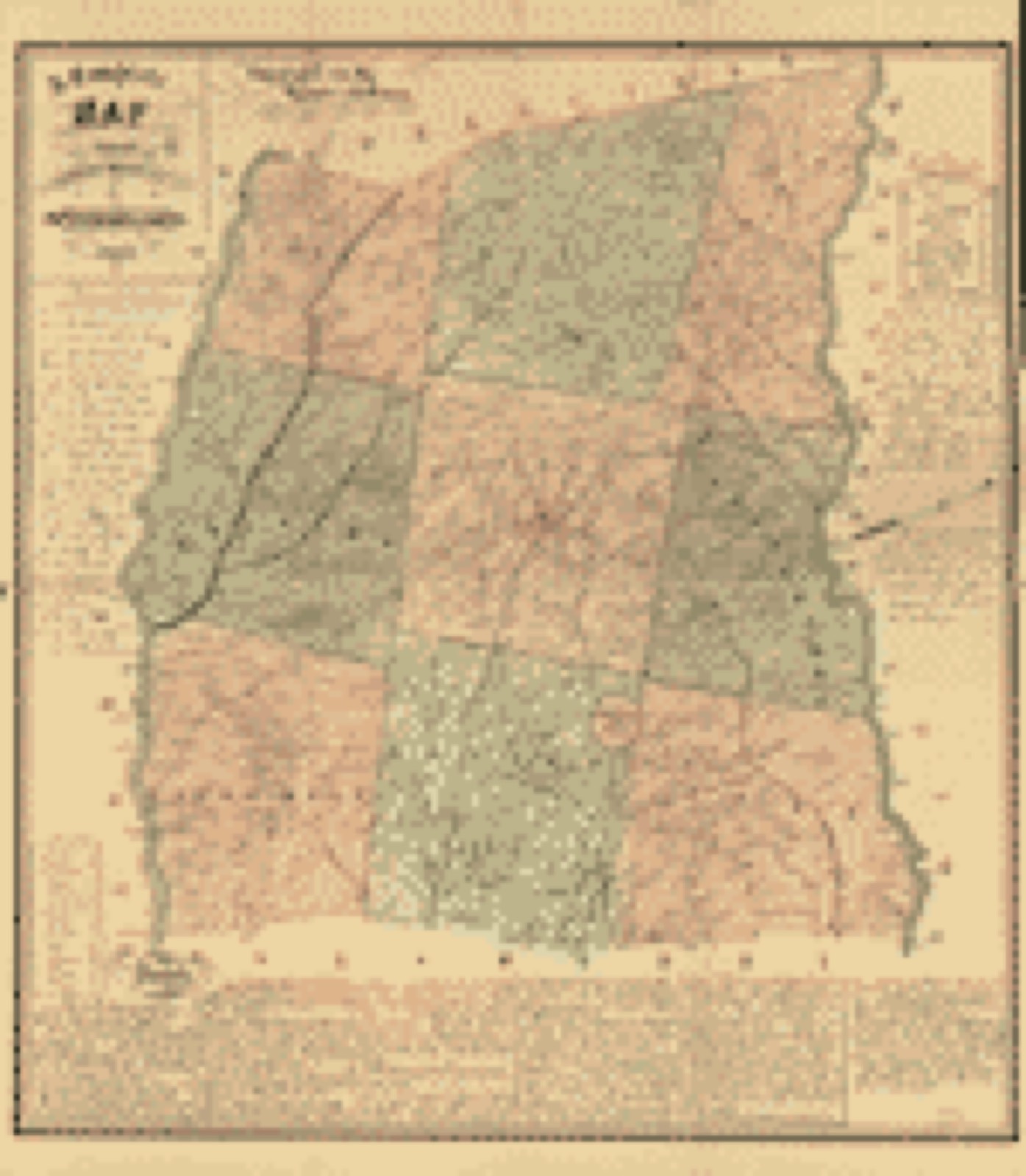Land ownership map, 1883 - A complete map and sketch of Laurens County, S.C.
