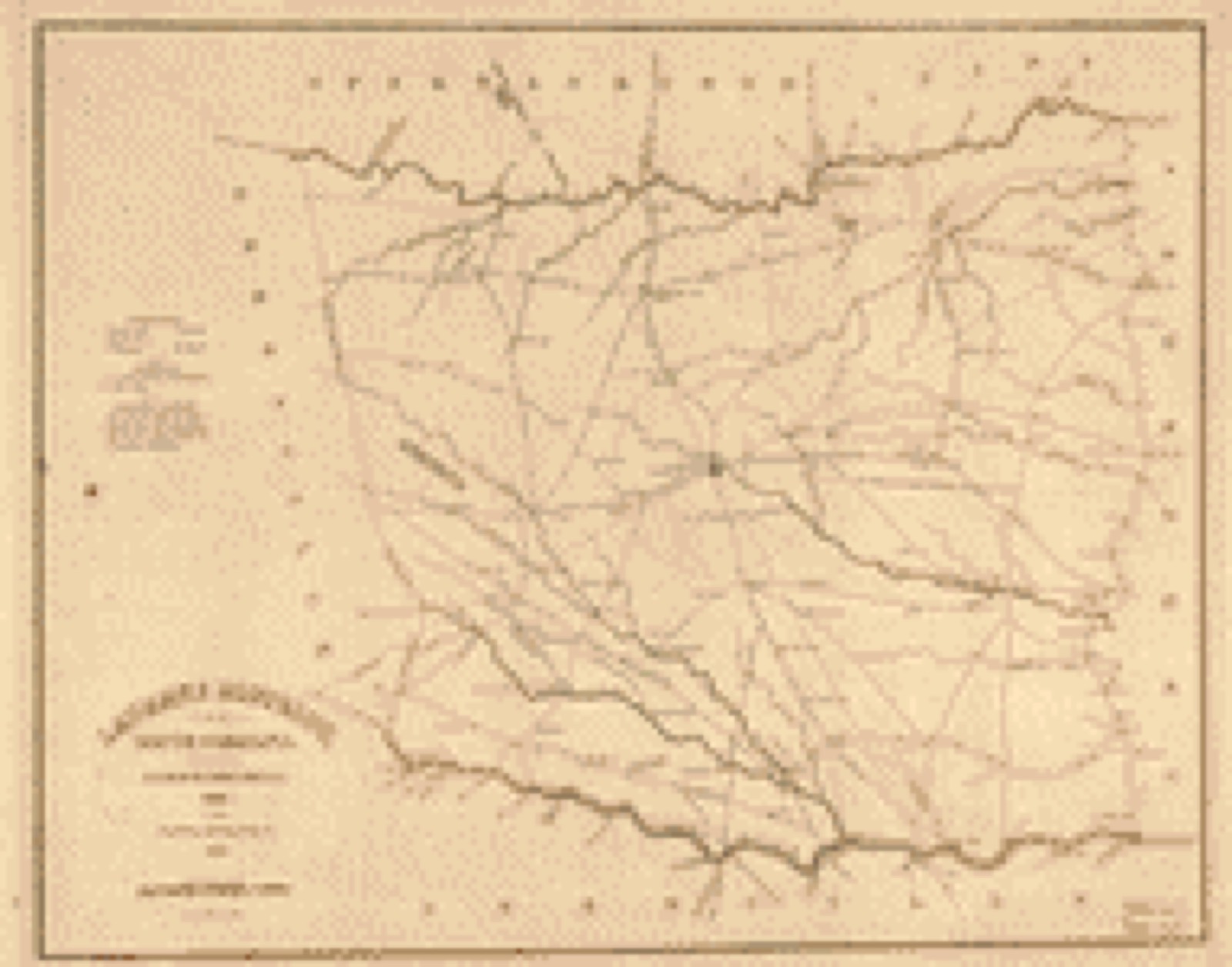 Land ownership map, 1825 - Laurens District, South Carolina