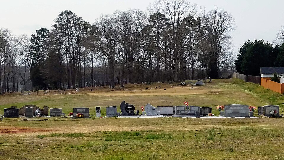 Photograph of Old Pilgrim Baptist Church Cemetery and Kilgore Family Cemetery