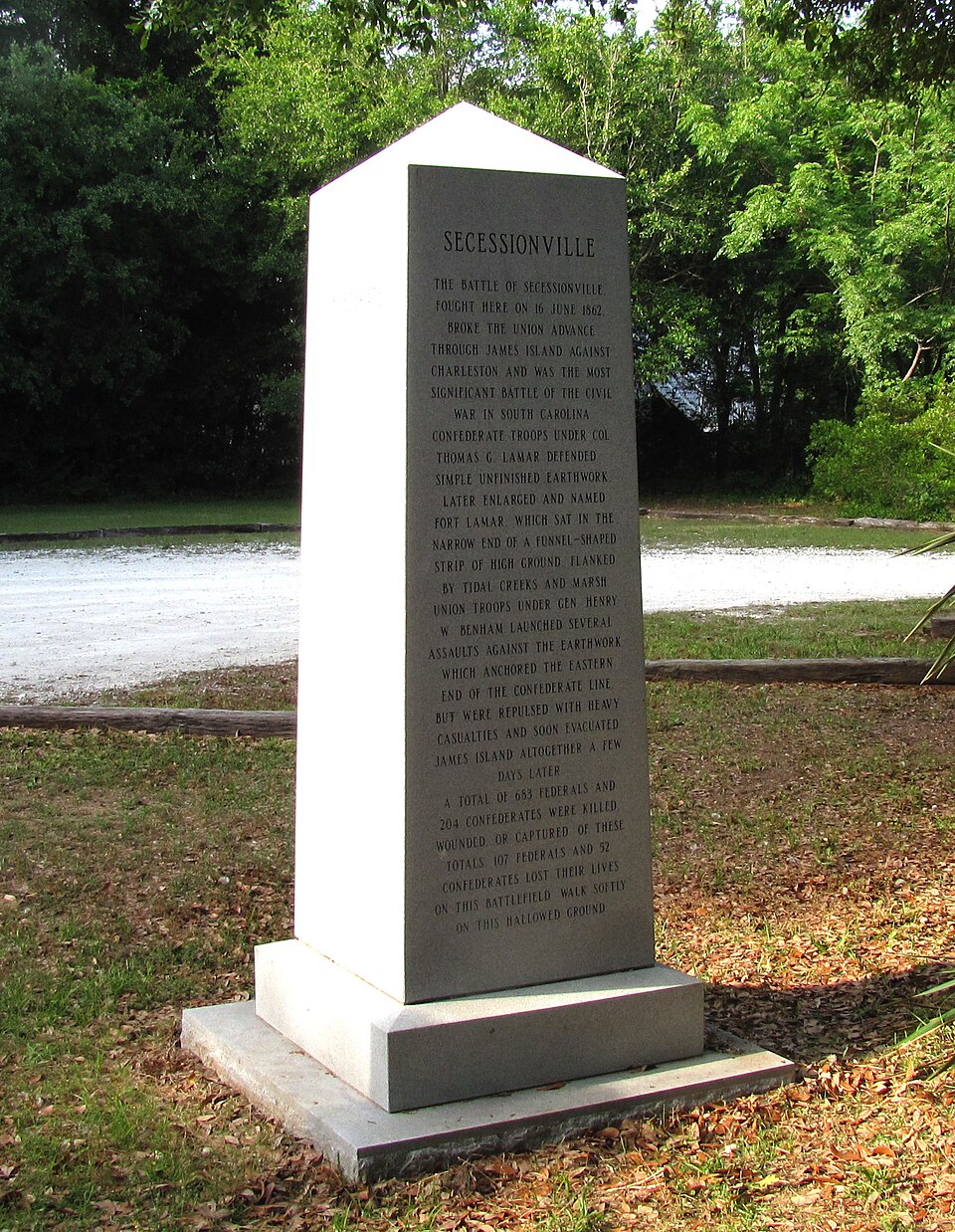 Photograph of Secessionville Historic District