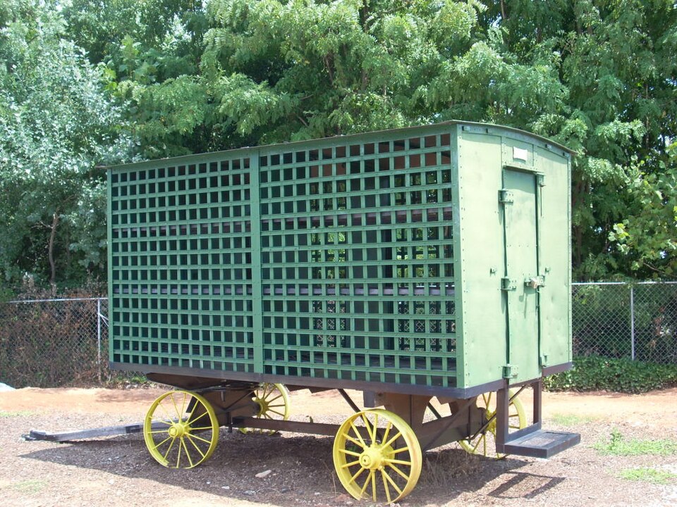 Photograph of Oconee County Cage