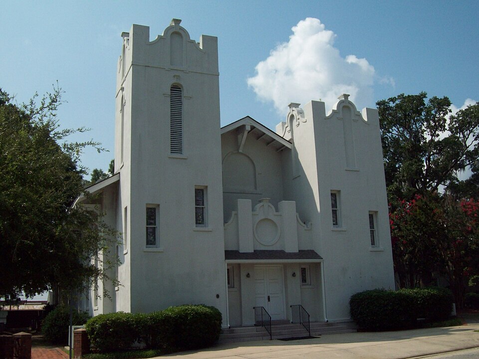 Photograph of Conway Methodist Church, 1898 and 1910 Sanctuaries
