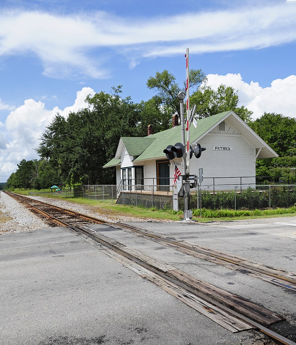 Photograph of Seaboard Air Line Railway Depot in Patrick