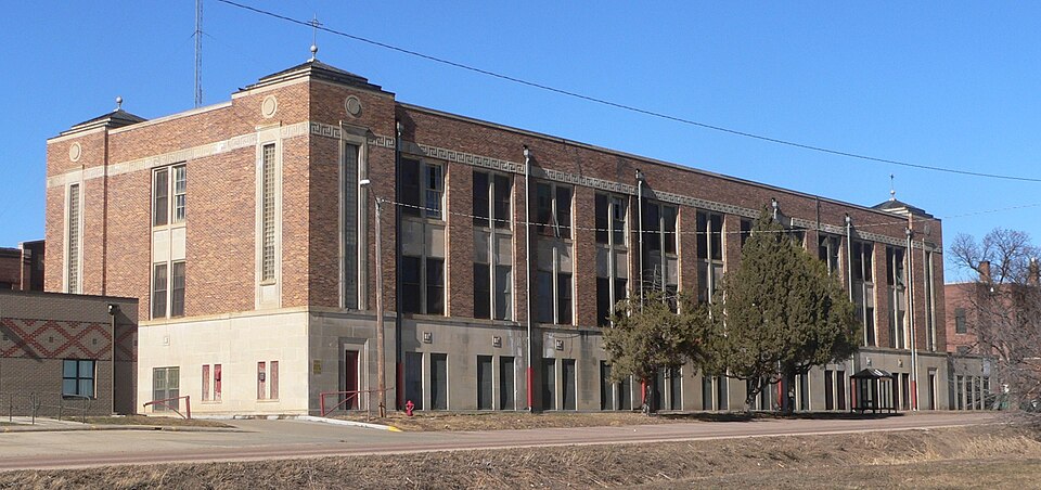 Photograph of Marty Mission School Gymnasium and St. Therese Hall