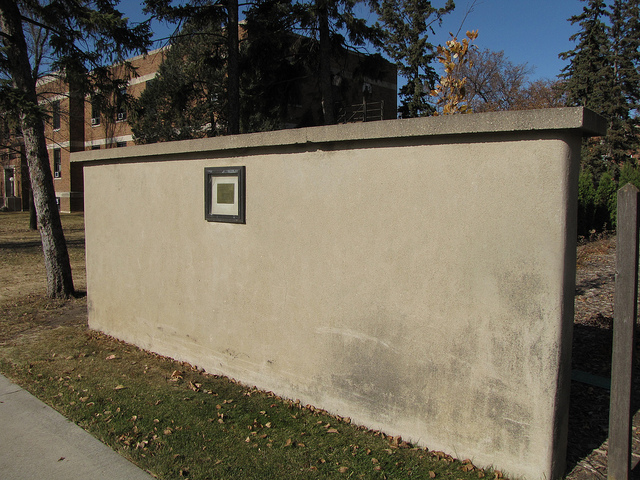 Photograph of Woodbine Cottage Experimental Rammed Earth Wall