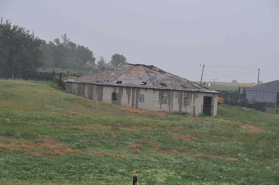 Photograph of Laurens Polygonal Hog House