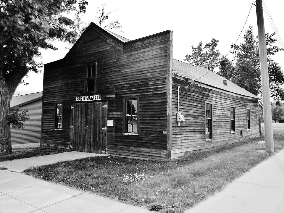 Photograph of G.L. Stocker Blacksmith Shop