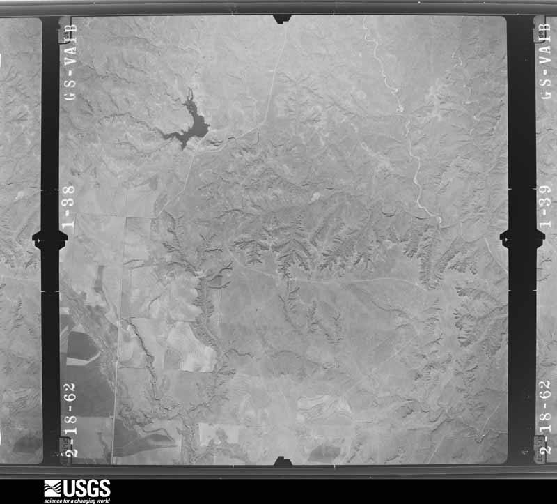 U.S. Geological Survey aerial photograph, 1962-02-18, scale 1:31000