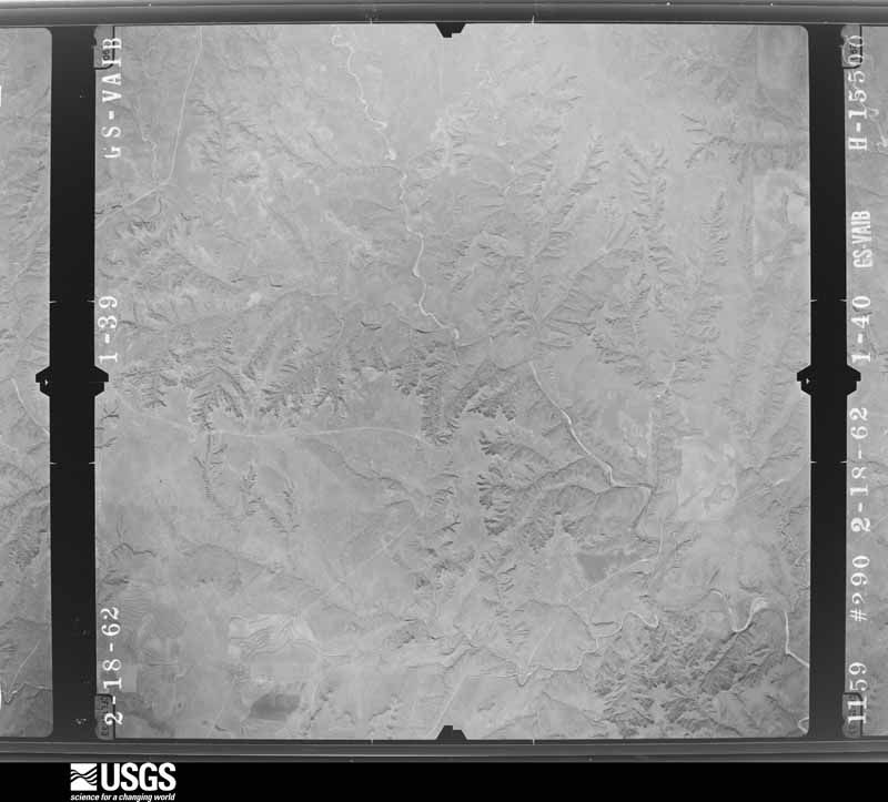 U.S. Geological Survey aerial photograph, 1962-02-18, scale 1:31000