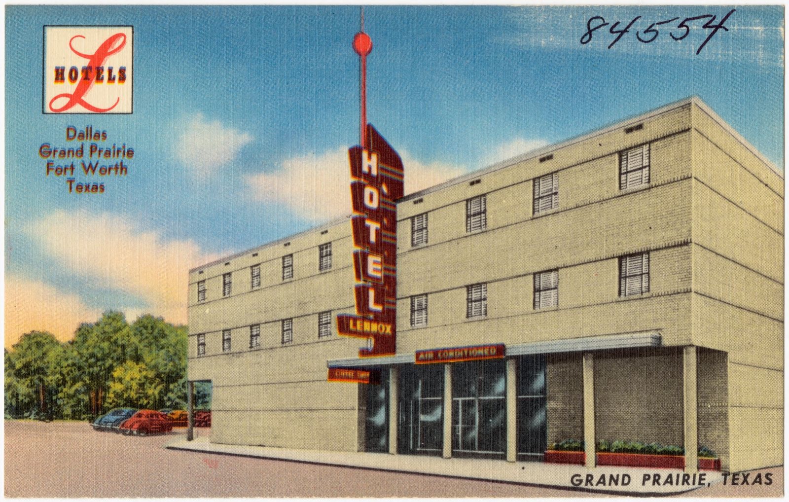 Hotel Lennox, Grand Prairie, Texas, Boston Public Library - undated