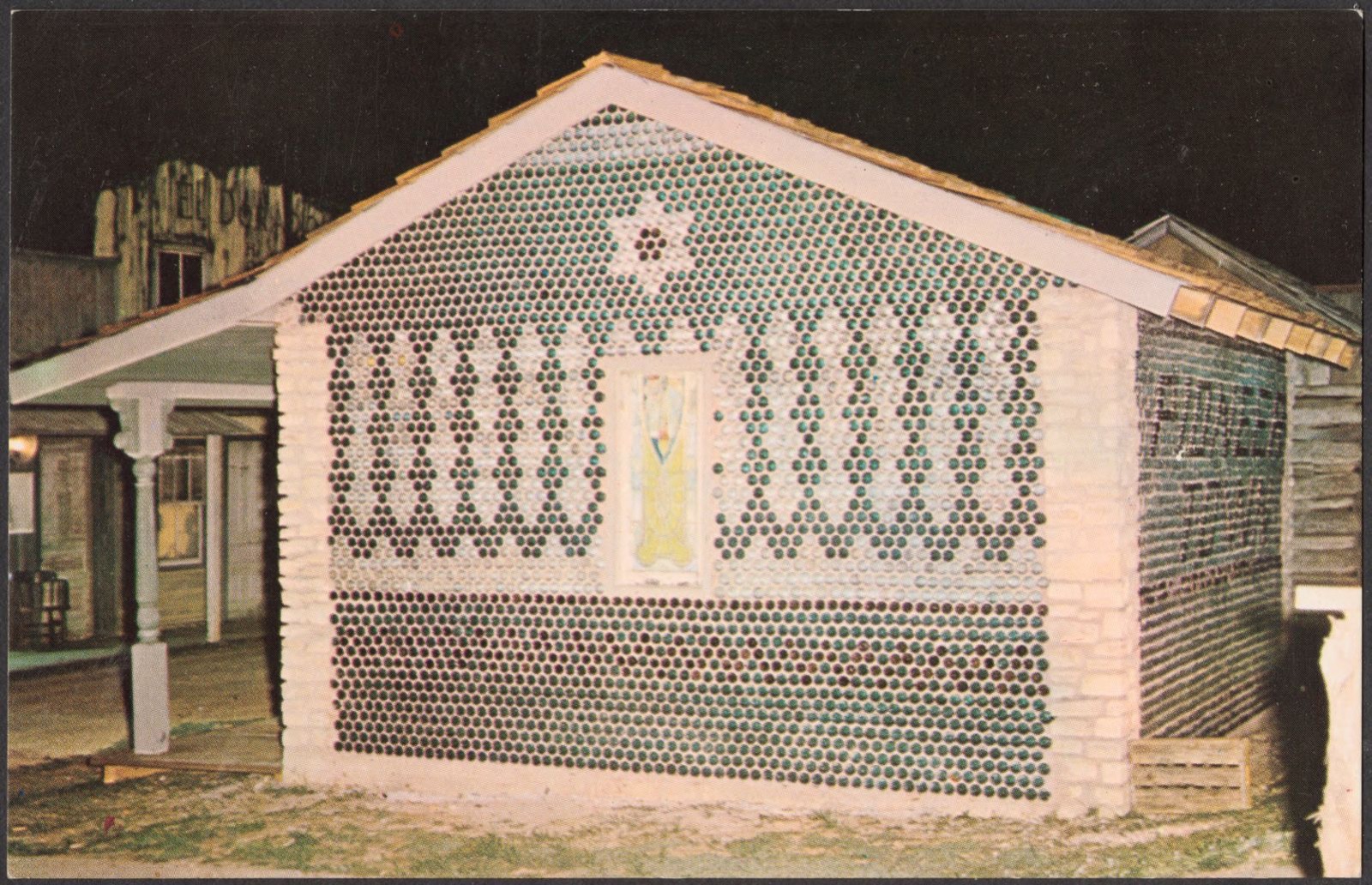 The bottle house at Pioneertown in Wimberley, Texas, Boston Public Library - undated