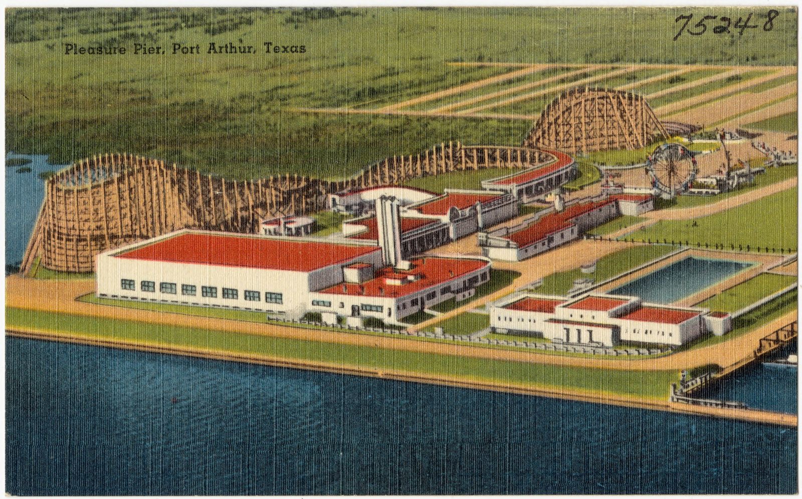 Pleasure Pier, Port Arthur, Texas, Boston Public Library - undated