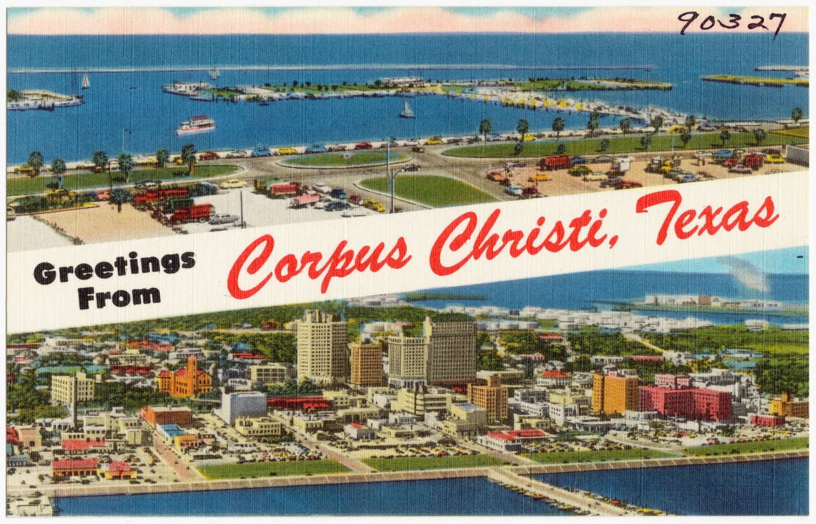 Greetings from Corpus Christi, Texas, Boston Public Library - undated