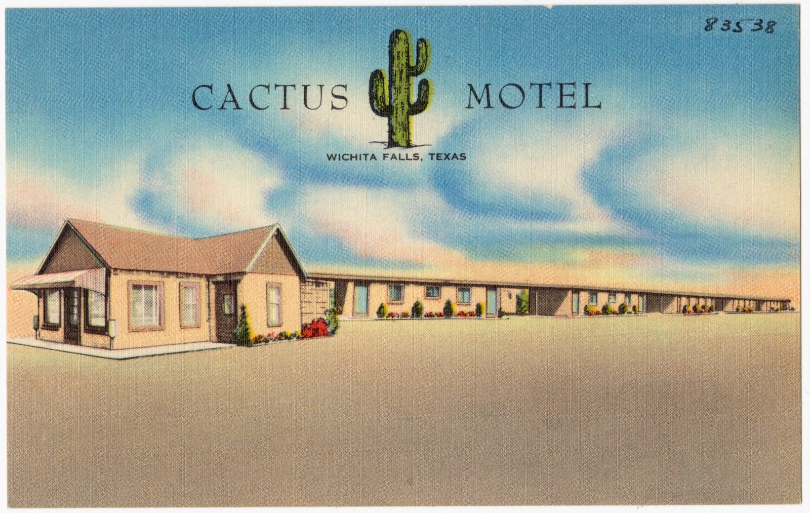 Cactus Motel, Wichita Falls, Texas, Boston Public Library - undated