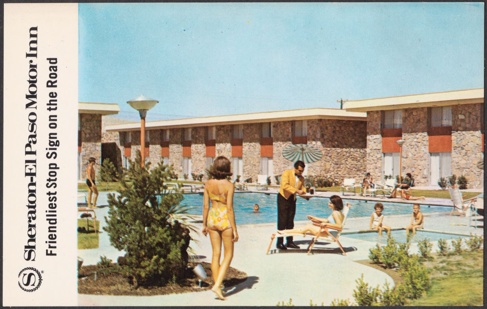 Sheraton-El Paso Motor Inn. Friendliest stop sign on the road, Boston Public Library - undated