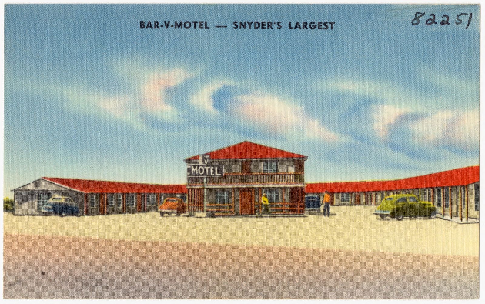 Bar-V-Motel -- Snyder's largest, Boston Public Library - undated