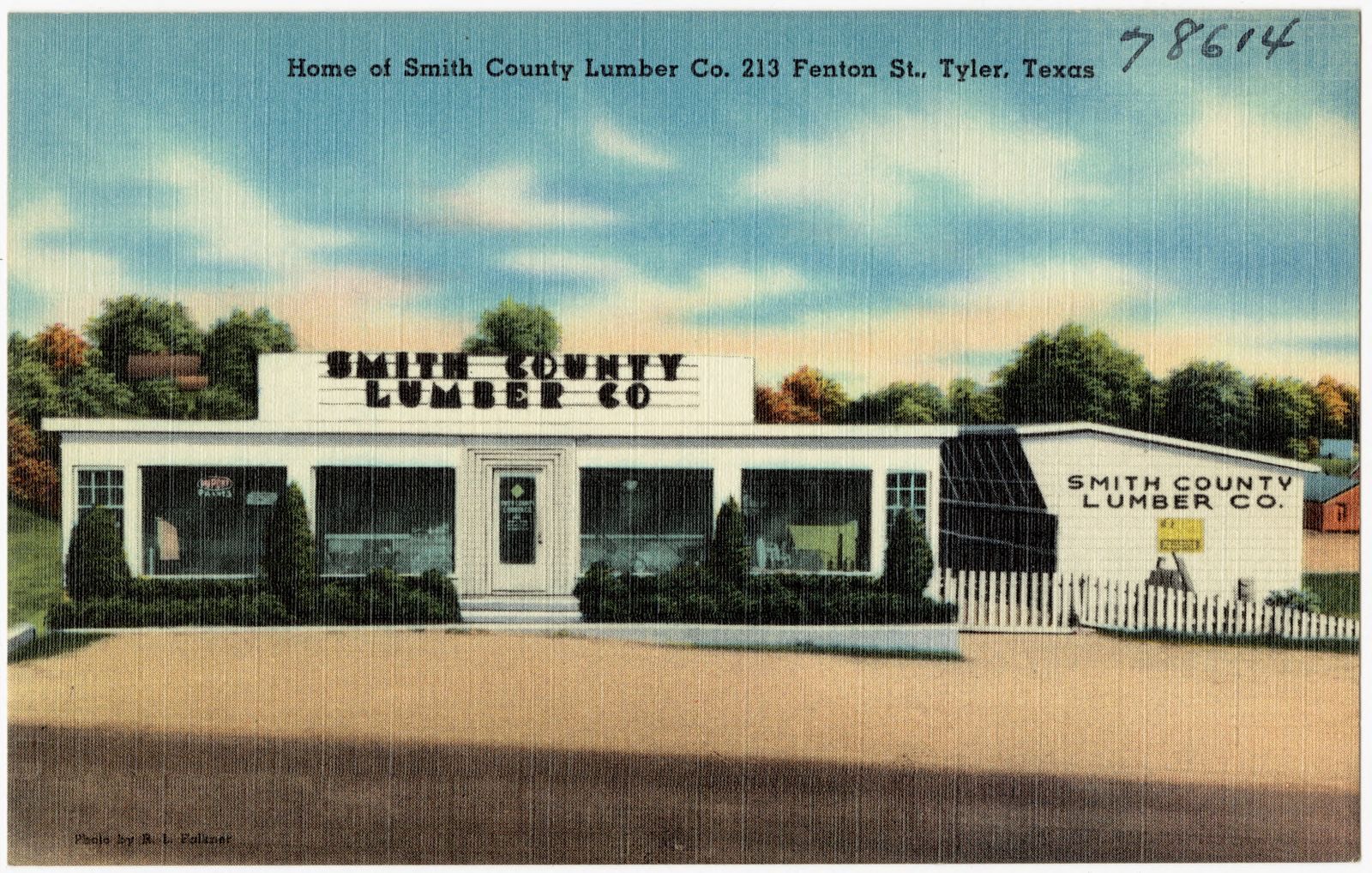 Home of Smith County Lumber Co., 213 Fenton St. Tyler, Texas, Boston Public Library - undated