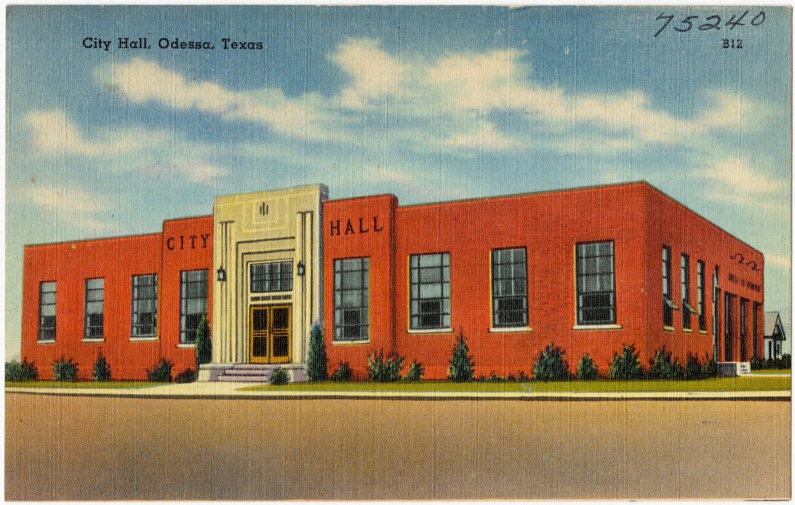 City Hall, Odessa, Texas, Boston Public Library - undated