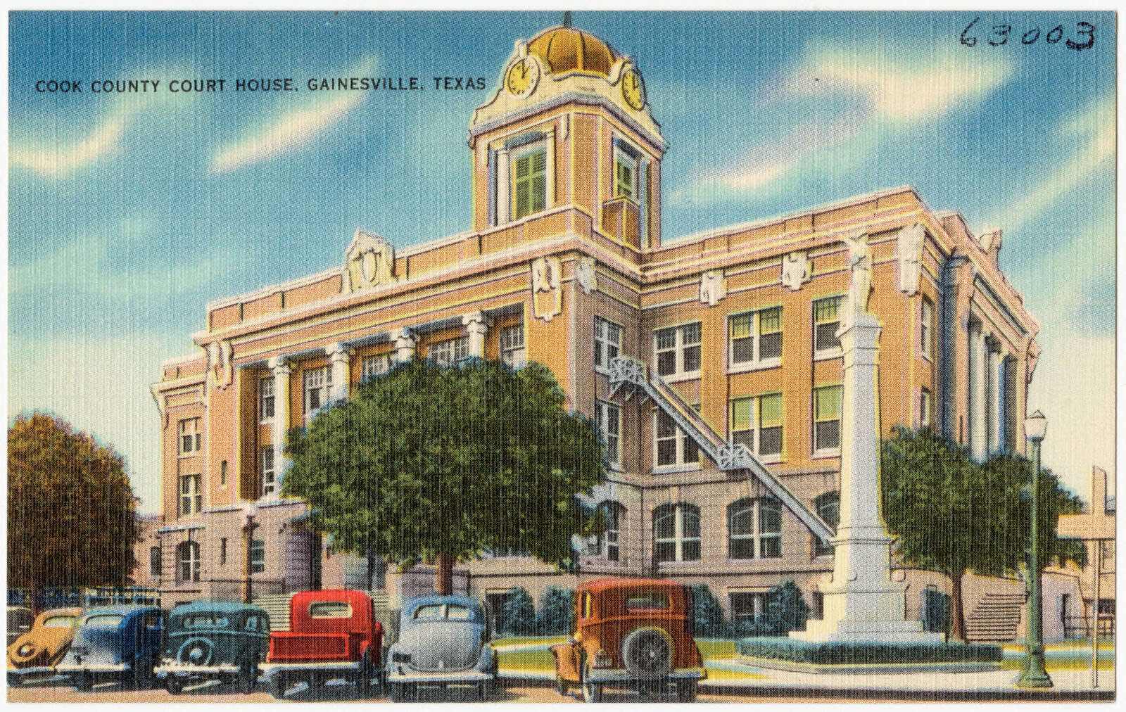 Cook County Court House, Gainesville, Texas, Boston Public Library - undated