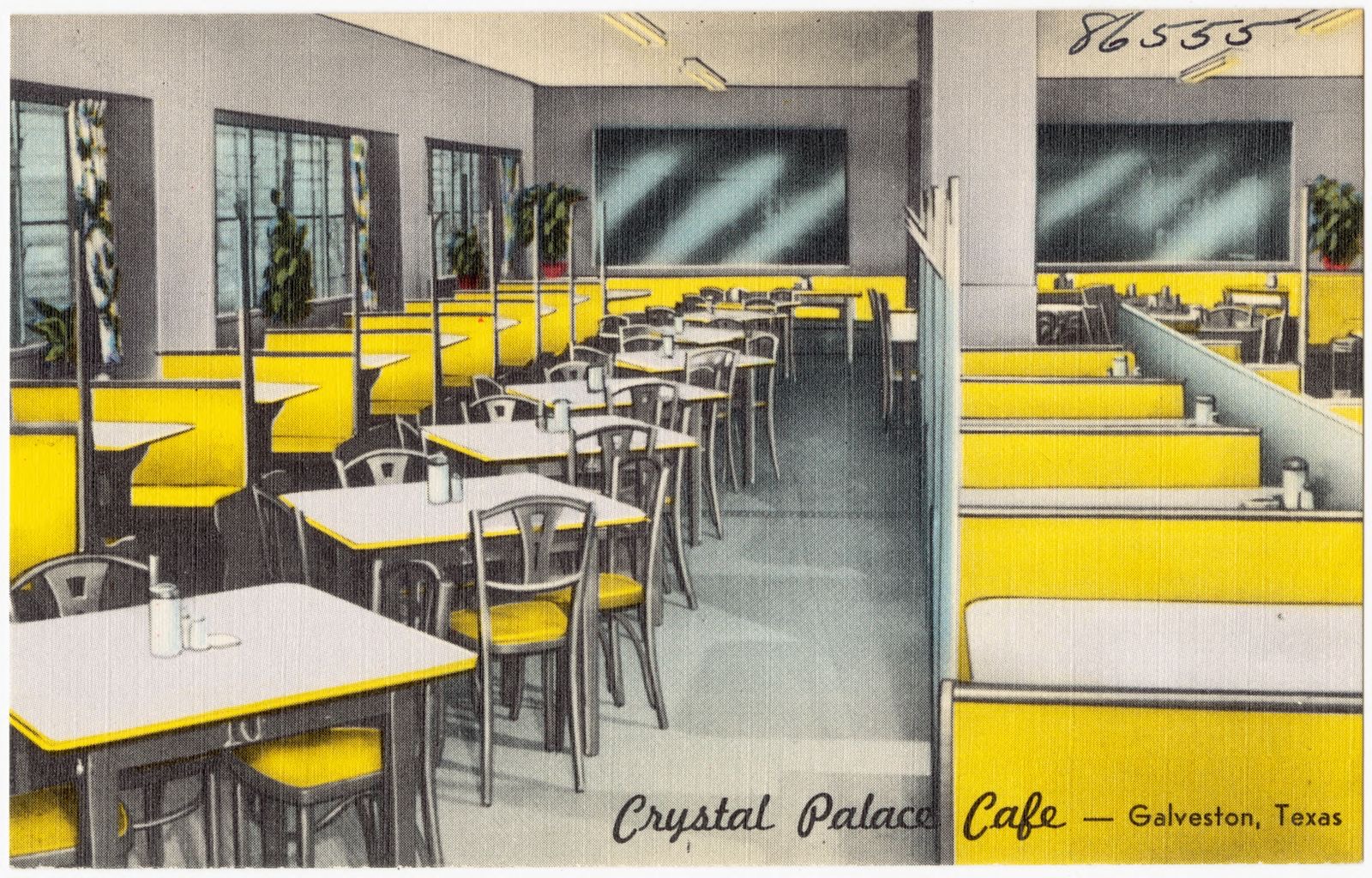 Crystal Palace Café -- Galveston, Texas, Boston Public Library - undated