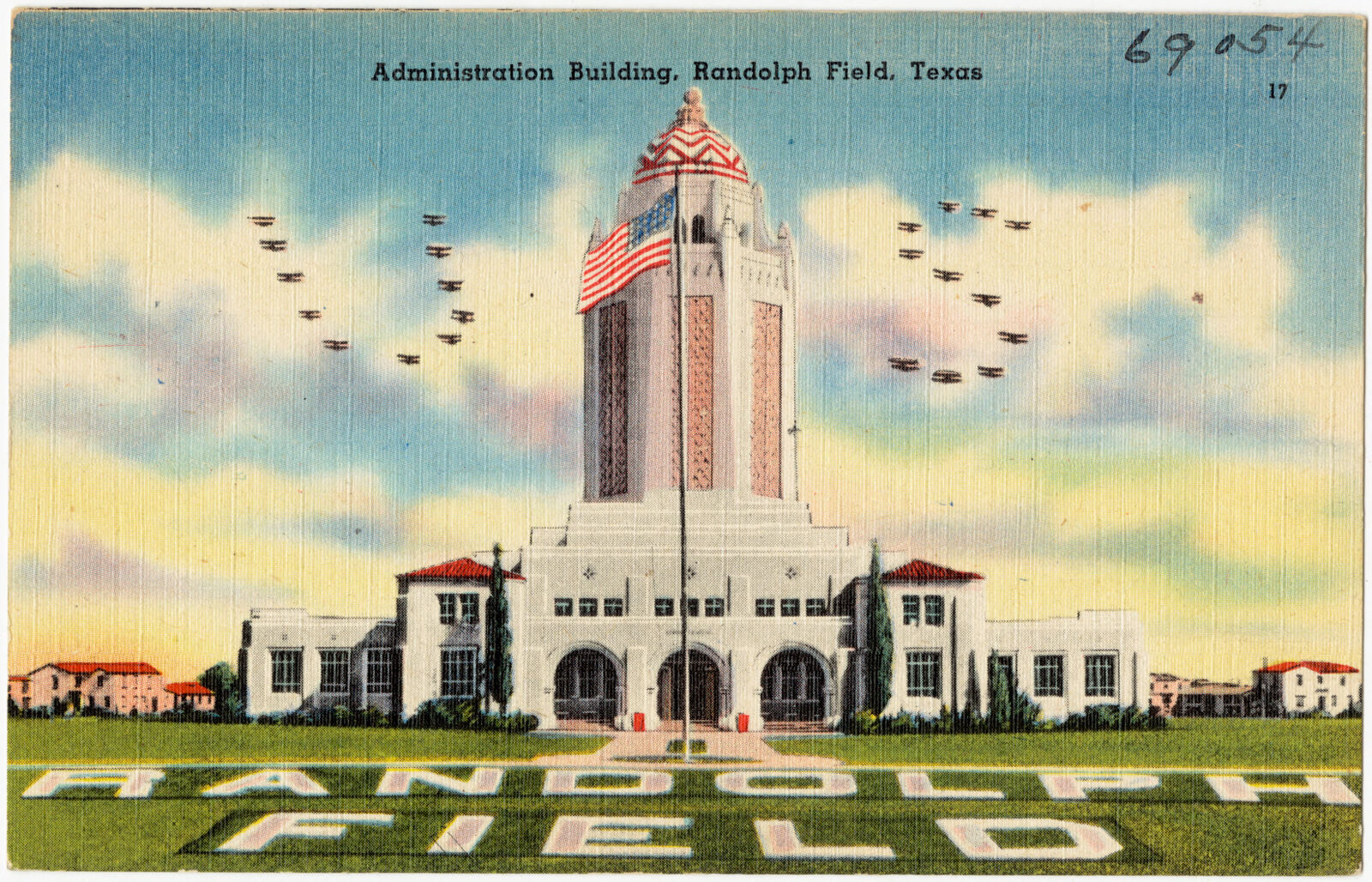 Administration building, Randolph Field, Texas, Boston Public Library - undated