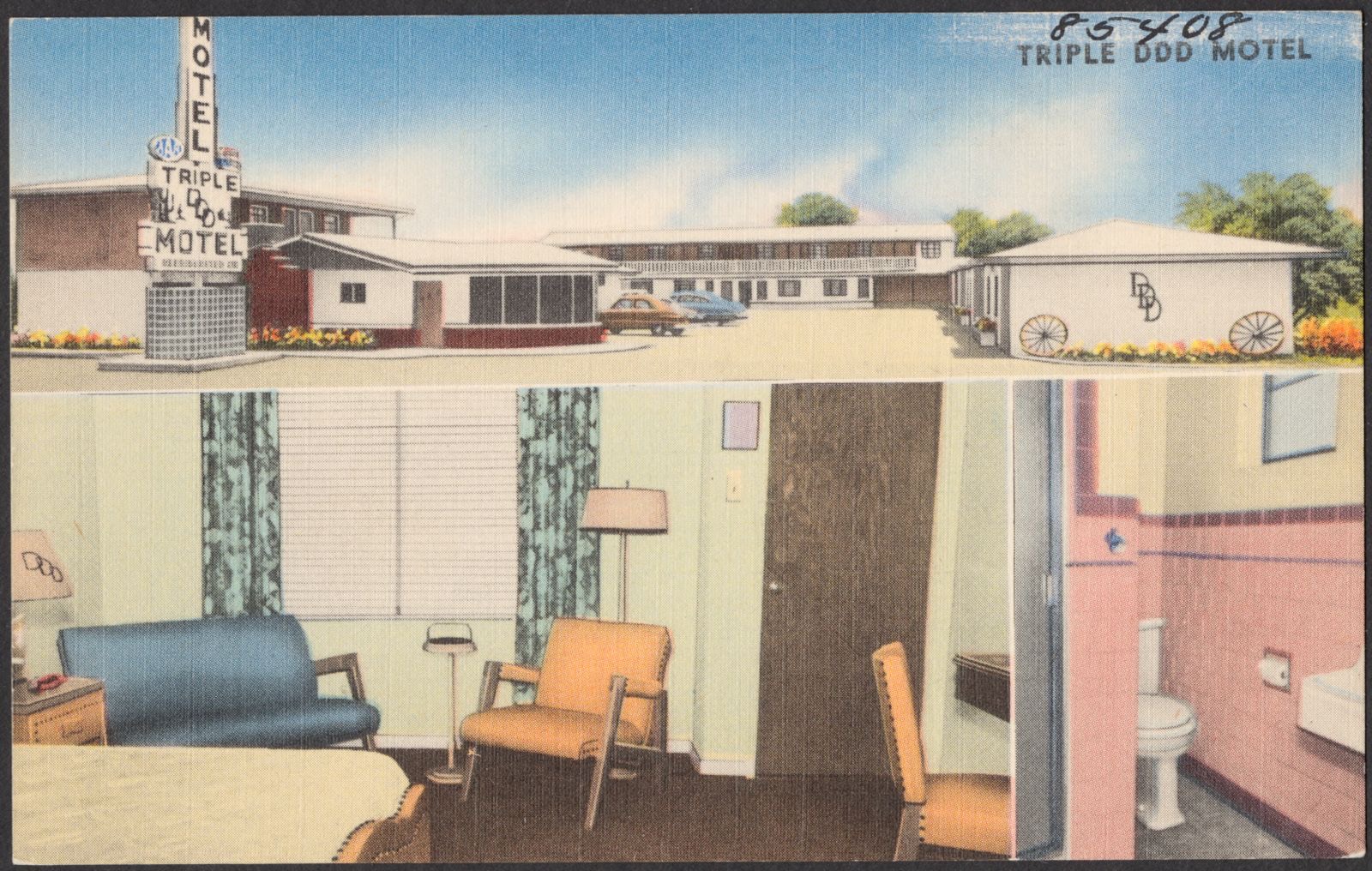 Triple DDD Motel, Boston Public Library - undated