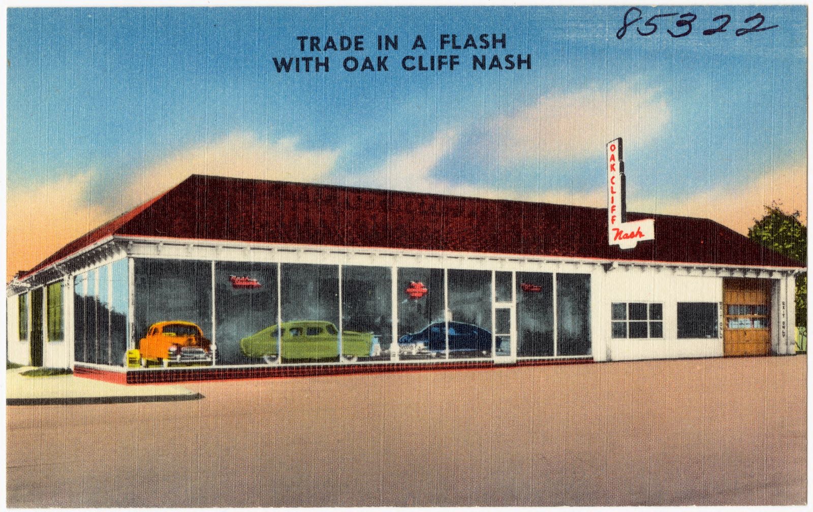 Trade in a flash with Oak Cliff Nash, Boston Public Library - undated