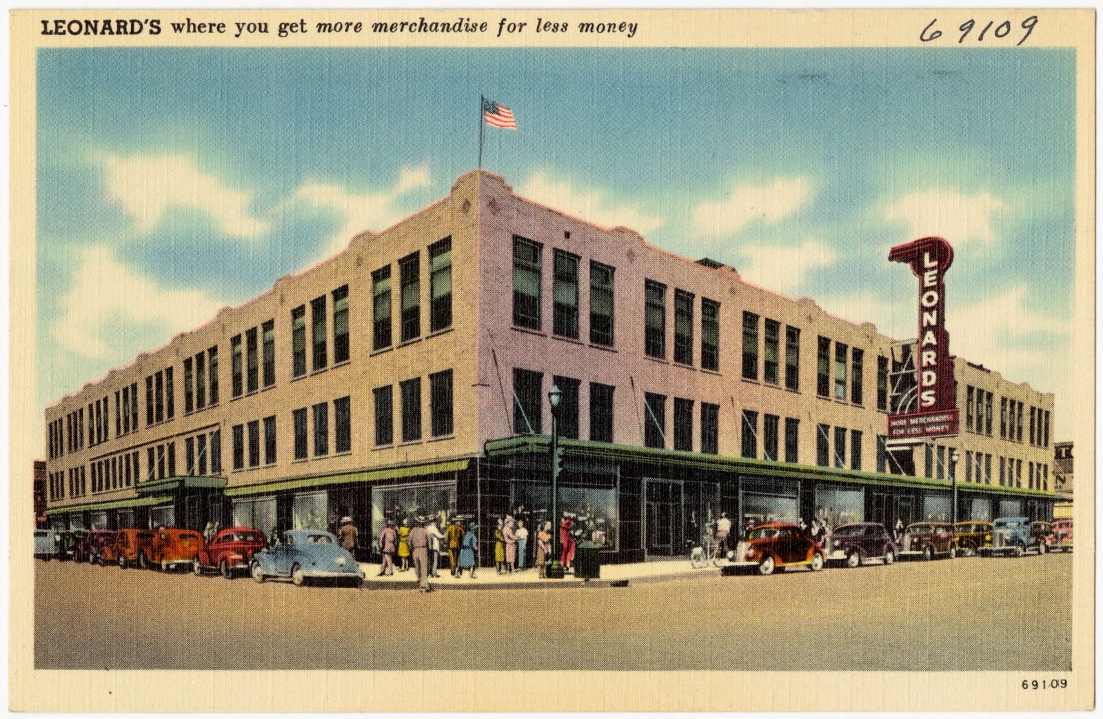 Leonard's where you get more merchandise for less money, Boston Public Library - undated