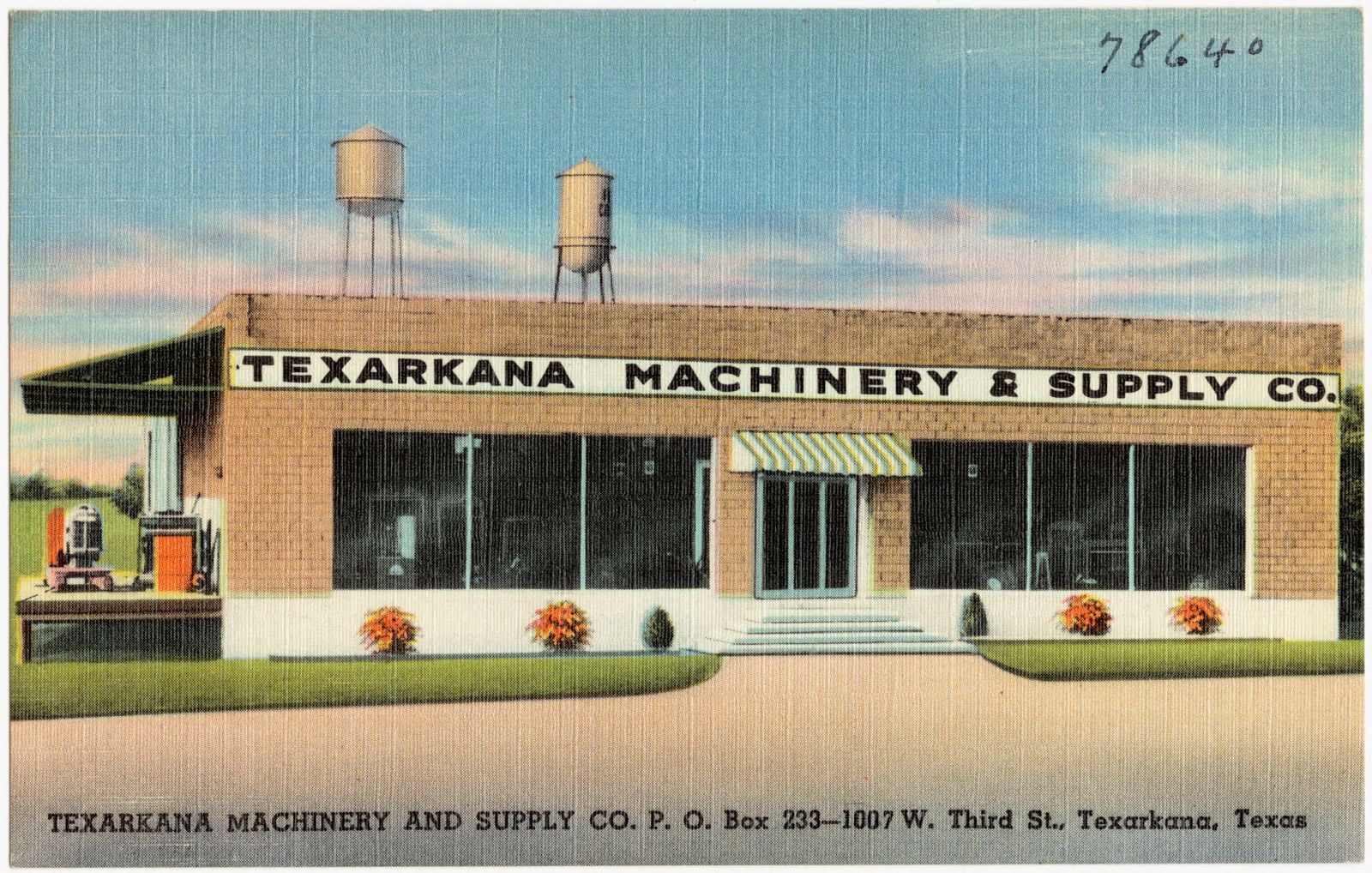Texarkana Machinery and Supply Co., P. O. Box 233 - 1007, W. Third St., Texarkana, Texas, Boston Public Library - undated