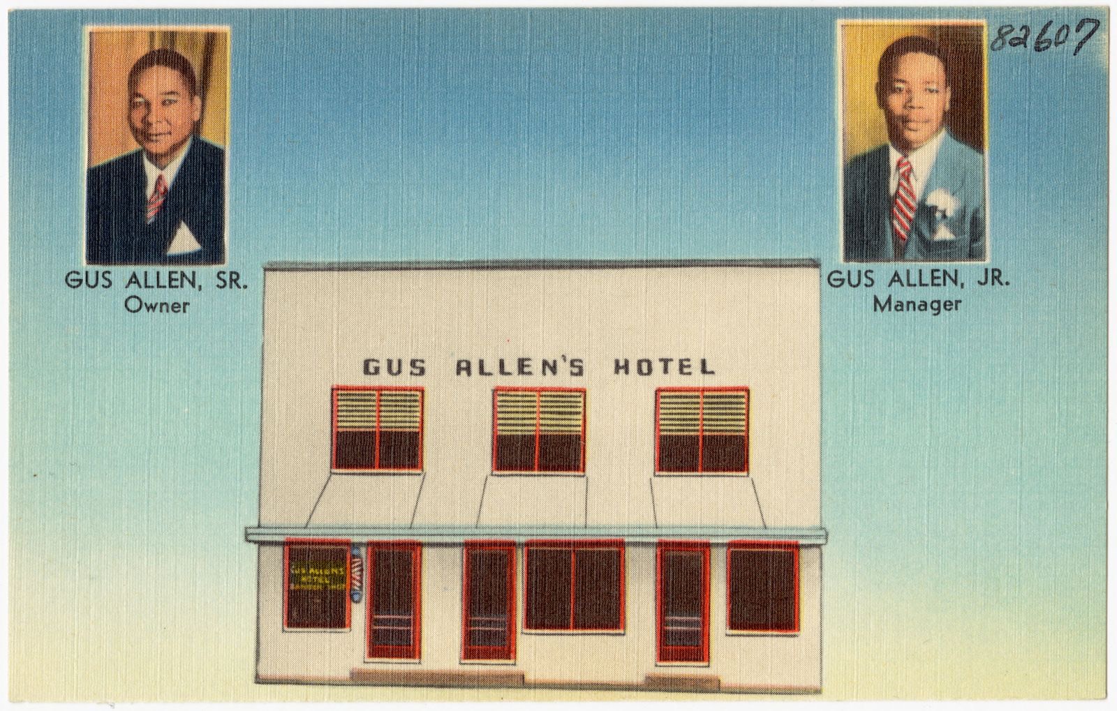 Gus Allen's Hotel, Boston Public Library - undated